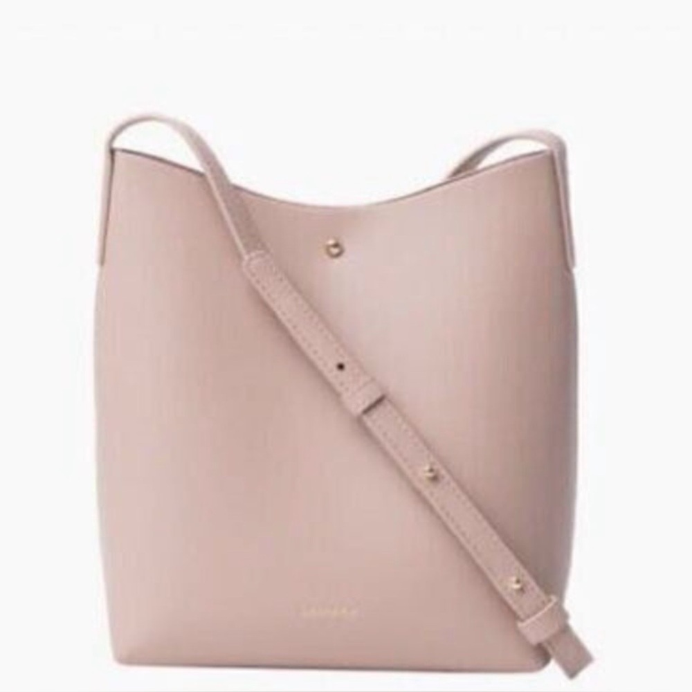 Samara Blush Pink Leather Crossbody Bag for Anthropologie